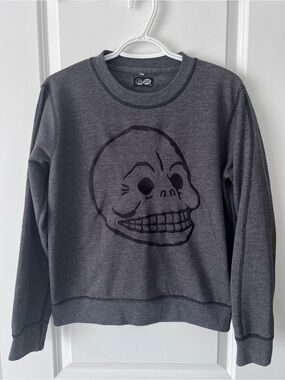 Cheap Monday Gray Skull Crewneck Sweatshirt